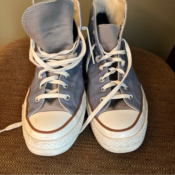 Women's CONVERSE All Star Chuck Taylor HI-TOP Blue Jean Denim Sneakers 12.5 - Picture 4 of 9